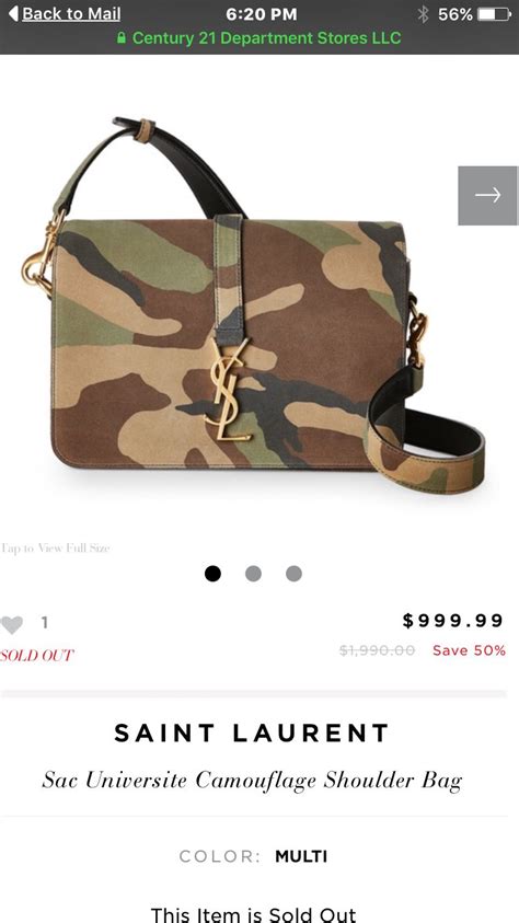 ysl camo bag